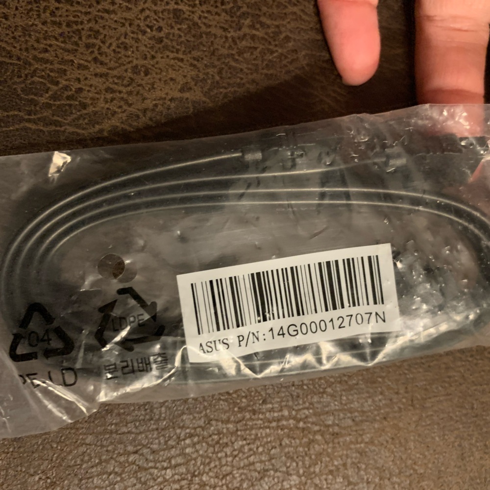 New ASUS P/N: 14G00012707N 15 inch SATA II CABLE 3Gbps Black Serial ATA cord